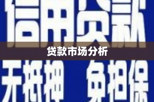 泰武贷款市场分析