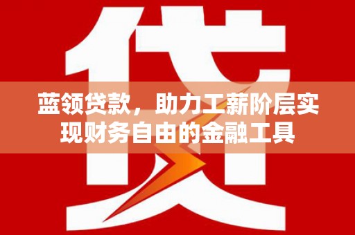 泰武蓝领贷款，助力工薪阶层实现财务自由的金融工具