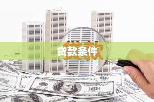 泰武贷款条件