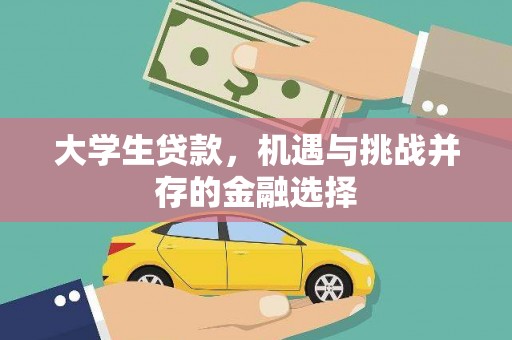 泰武大学生贷款，机遇与挑战并存的金融选择