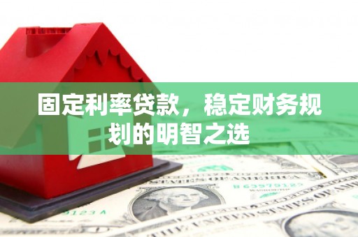 泰武固定利率贷款，稳定财务规划的明智之选
